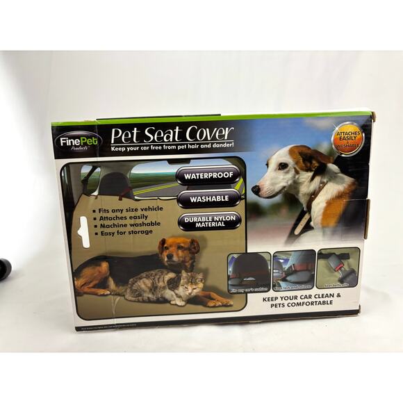 Brown Pet Car Seat Cover for Pets - Washable Waterproof Universal - Picture 4 of 5